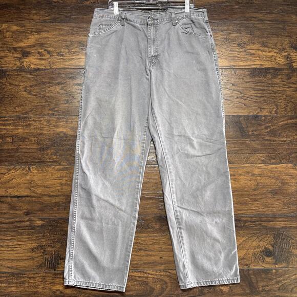 Dickies Men's Work Jeans - Gray Straight Leg - 100% Cotton Size 36x32 - Picture 1 of 6